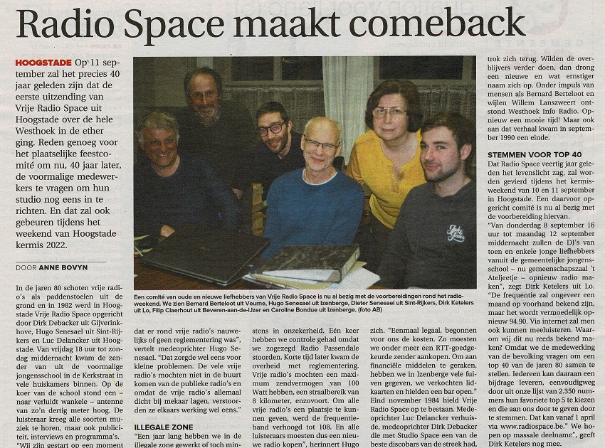 Persfoto comeback Radio SPACE 2022